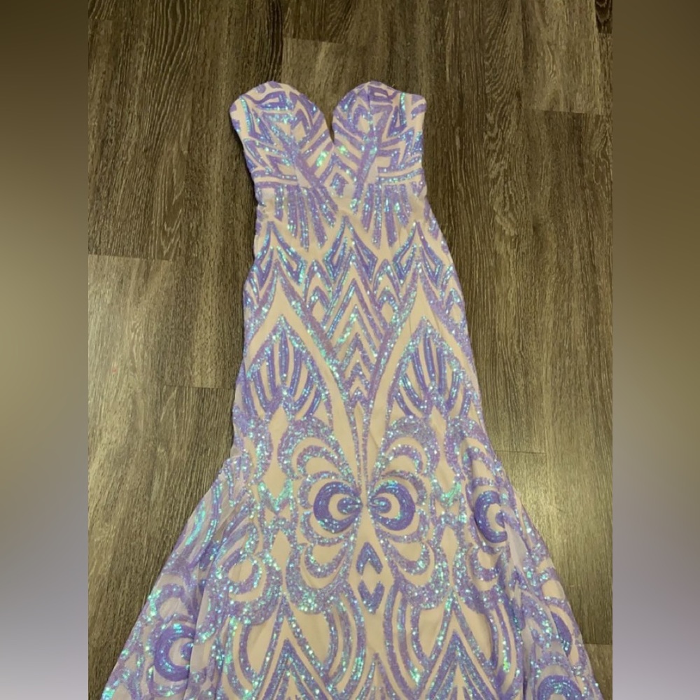 Jovani Prom Dress, Sequins and Strapless Size 2